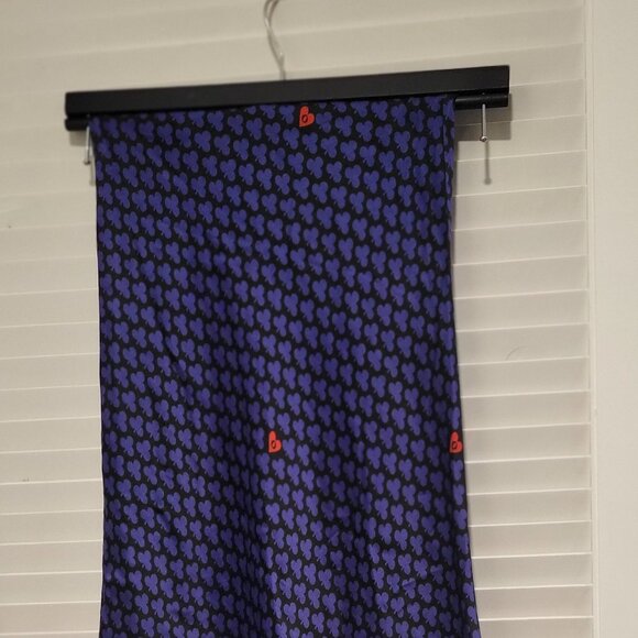 Ottod'Ame USA Size 6, Made in Italy 100% Viscose Blue/Black Skirt/or Dress - Picture 6 of 11